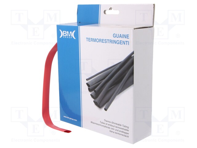 Heat shrink sleeve; glueless; 2: 1; 9.5mm; L: 7m; polyolefine