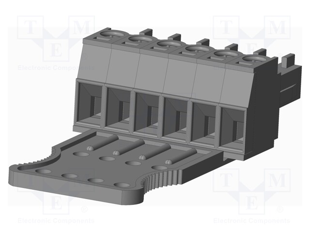 Connector: pluggable terminal block; plug; female; straight; grey