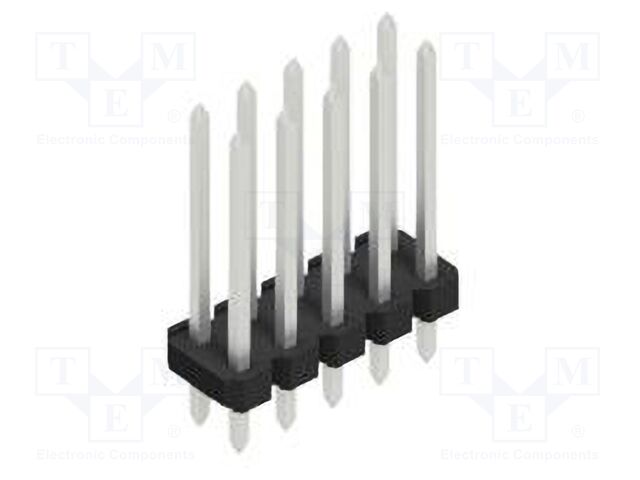 Connector: pin strips; pin header; male; PIN: 10; 2.54mm; THT; 2x5