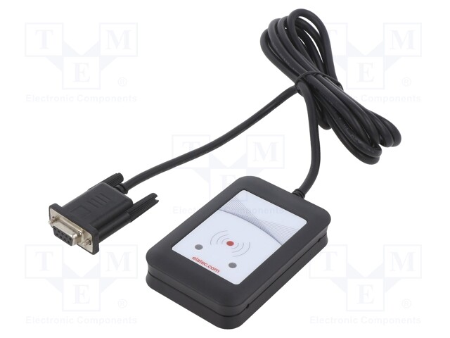 RFID reader; 5V; RS232; 88x65x18mm; 140mA; ABS; D-Sub 9pin; black