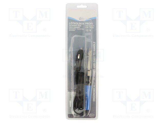 Soldering iron: with htg elem; Power: 30W; 12V