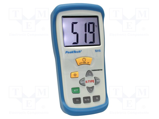 Meter: temperature; LCD 3,5 digit (1999),with a backlit