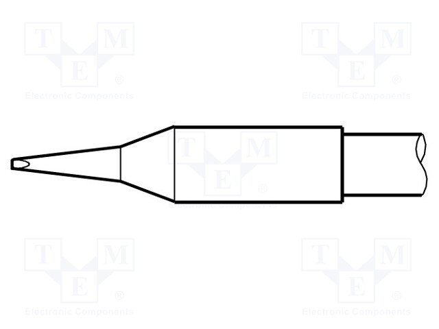 Tip; chisel; 0.6x0.3mm; longlife