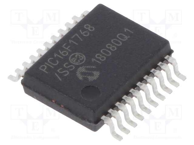 PIC microcontroller; Memory: 7kB; SRAM: 512B; 2.3÷5.5VDC; SMD