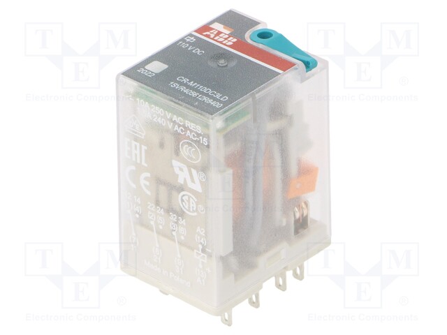 Relay: electromagnetic; 3PDT; Ucoil: 110VDC; 10A; max.250VAC