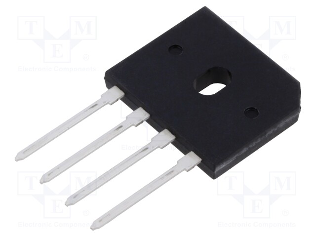 Bridge rectifier: single-phase; Urmax: 600V; If: 25A; Ifsm: 350A