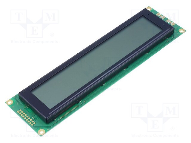 Display: LCD; alphanumeric; FSTN Positive; 40x4; gray; LED; PIN: 16