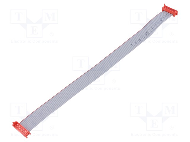 Cable: ribbon cable with connectors; PIN: 10; Layout: 2x5; plug
