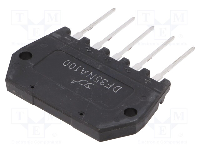 Three-phase bridge rectifier; Urmax: 1kV; If: 35A; Ifsm: 400A; THT