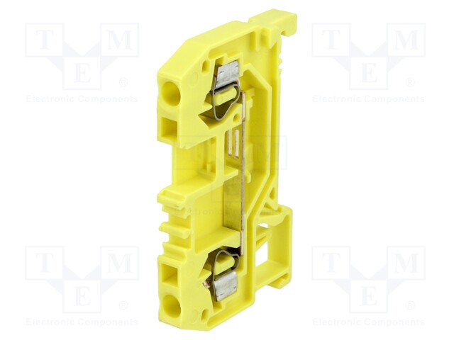 Splice terminal: rail; 0.08÷2.5mm2; ways: 1; terminals: 2; yellow