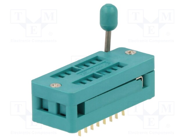 Socket: DIP; ZIF; PIN: 16; 7.62mm; demountable; -40÷105°C; THT; 50VDC