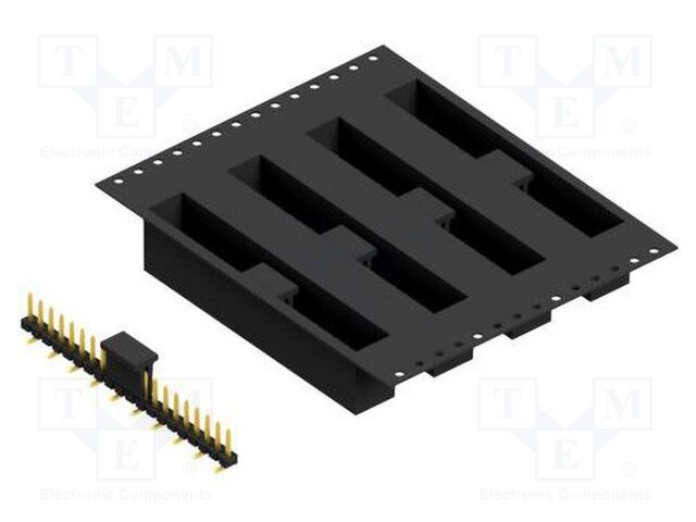 Connector: pin strips; pin header; male; PIN: 20; 2.54mm; SMT; 1x20