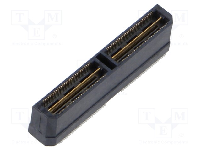 Mezzanine Connector, Ground Plane, Header, 0.5 mm, 2 Rows, 120 Contacts, Surface Mount
