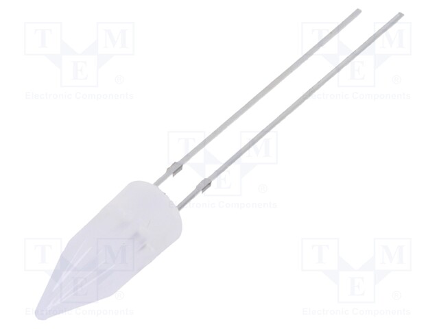 LED; 5mm; yellow; 220÷330mcd; 180°; 2.5÷5V; 20mA; Front: Rocket