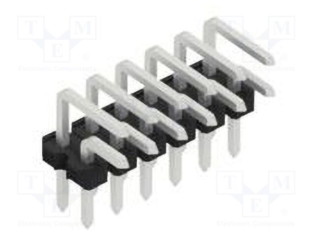 Connector: pin strips; pin header; male; PIN: 12; 2.54mm; THT; 2x6