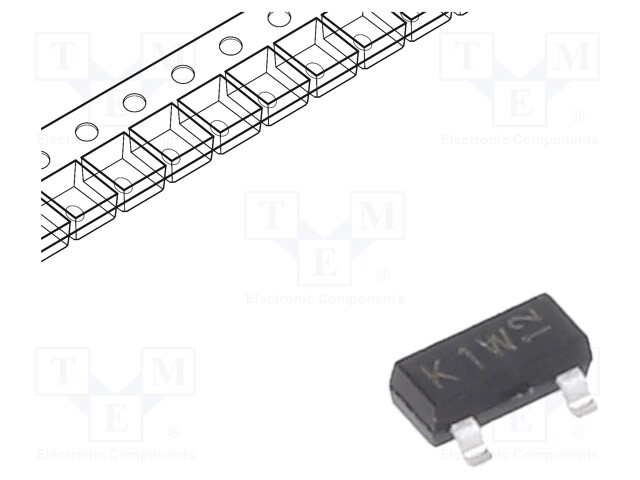 Transistor: NPN; bipolar; 45V; 0.1A; 250mW; SOT23