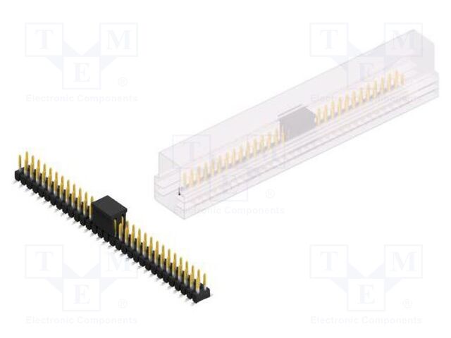 Connector: pin strips; pin header; male; PIN: 62; 2.54mm; SMT; 2x31
