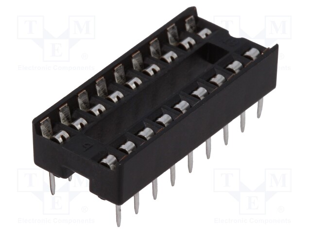 Socket: DIP; PIN: 18; 7.62mm; THT; Pitch: 2.54mm