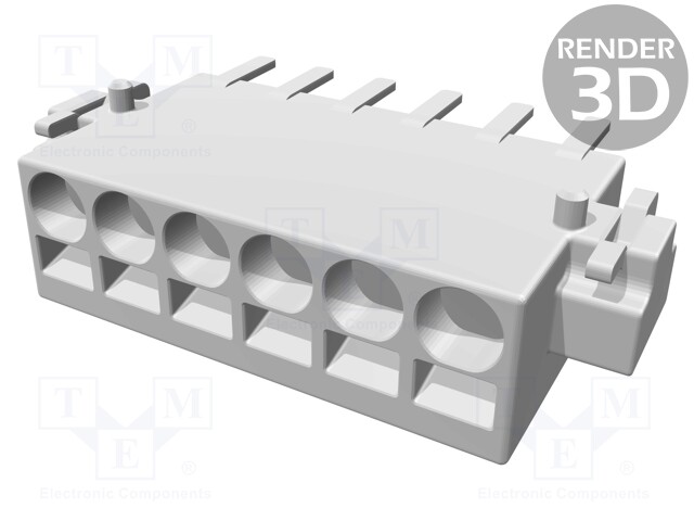 Connector: wire-board; female; PIN: 6; 2.54mm; Series: har-flexicon