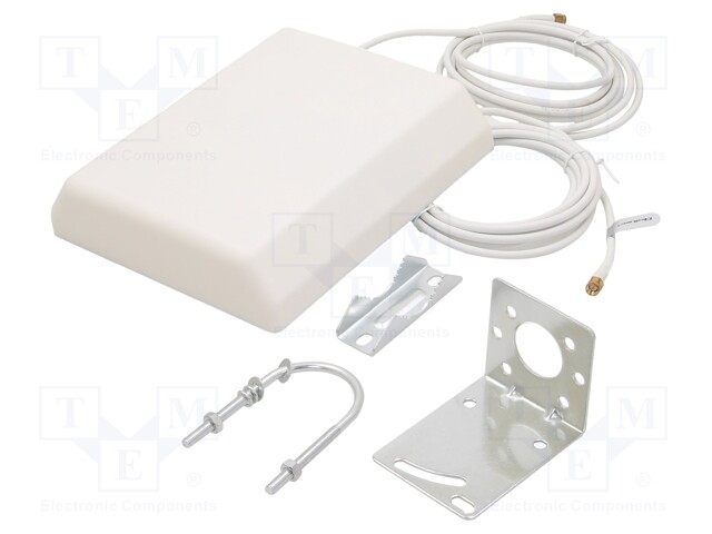 Antenna; white; SMA; 50W; 600÷2700MHz; 50Ω; 3m; 14dBi; -20÷85°C