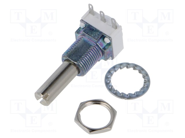 Potentiometer: shaft; single turn; 5kΩ; 1W; ±10%; 6mm; linear