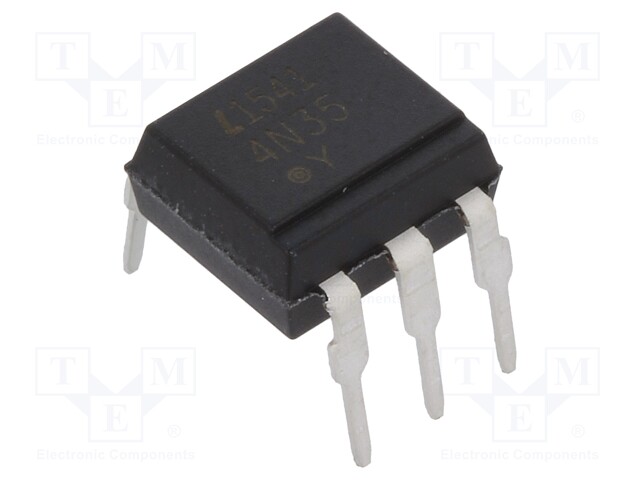 Optocoupler; THT; Channels: 1; Out: transistor; Uinsul: 3.55kV; DIP6