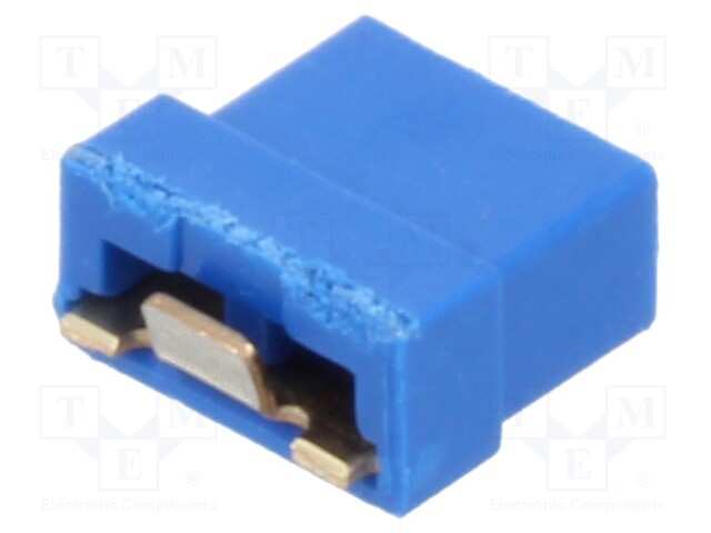 Jumper; pin strips; female; 2mm; open; 2A; gold-plated; Layout: 1x2