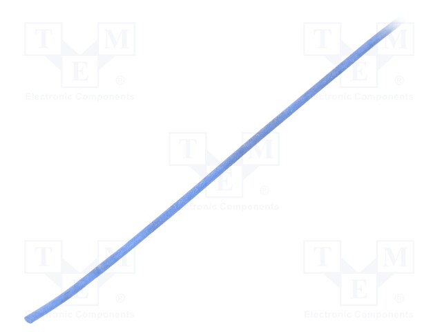 Insulating tube; Mat: silicone; blue; Øint: 0.5mm