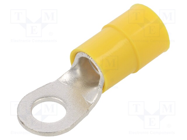 Tip: ring; M8; Ø: 8.5mm; 25mm2; crimped; for cable; insulated; tinned