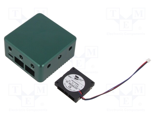 Enclosure: for router; BPI-R3-MINI; aluminium; green