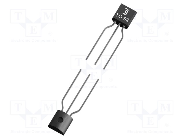 Transistor: NPN; bipolar; 180V; 0.6A; 625mW; TO92