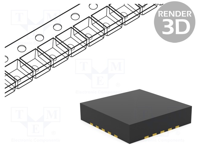 PIC microcontroller; Memory: 64kB; SRAM: 16kB; 2÷3.6VDC; SMD; QFN20