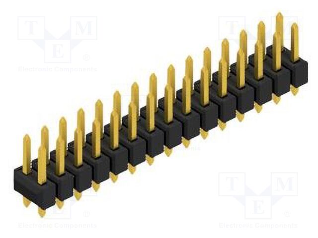Connector: pin strips; pin header; male; PIN: 30; 2.54mm; THT; 2x15