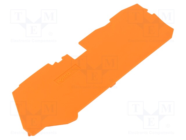 End plate; orange; 2110