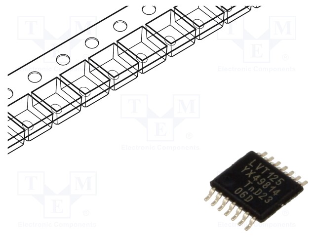 IC: digital; 3-state,buffer; Ch: 4; IN: 2; BiCMOS,TTL; SMD; TSSOP14