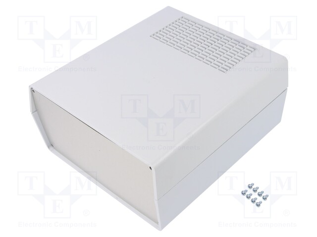 Enclosure: with panel; vented,PCB is fastened in guides; AUS