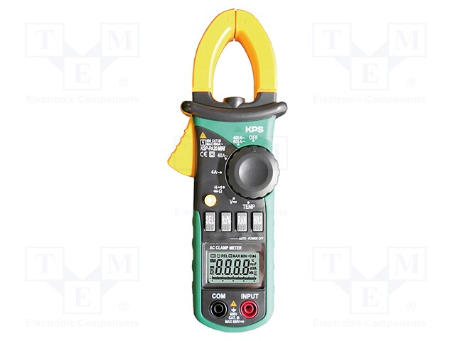Power quality clamp meter; LCD (4000),with a backlit