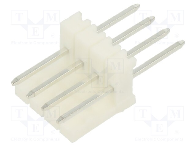 Socket; wire-board; male; PIN: 4; 2.54mm; THT; MAS-CON; tinned