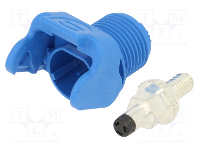 Socket; DC supply; Han® S,Han® S 120; male; PIN: 1; swivel; screw