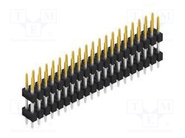 Connector: pin strips; pin header; male; PIN: 40; 2.54mm; THT; 2x20