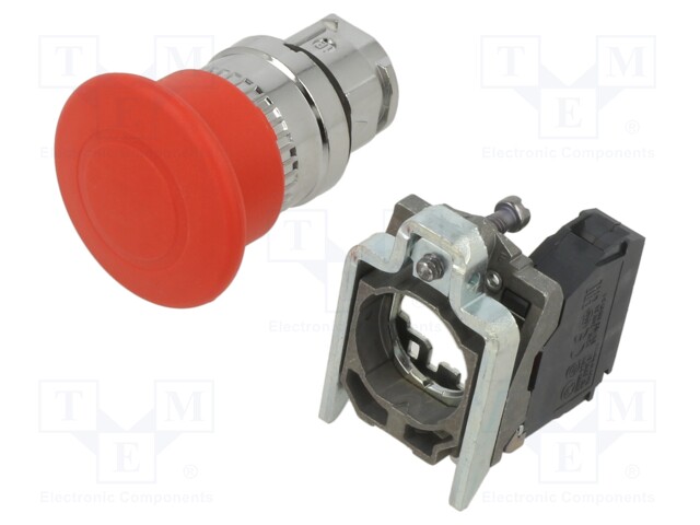 Switch: emergency stop; 22mm; Stabl.pos: 2; NC; red; none; IP66