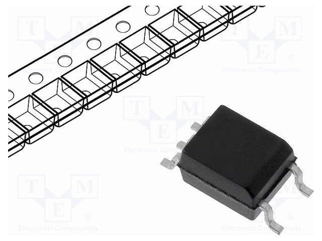 Optocoupler; SMD; Channels: 1; Out: Darlington; 3.75kV; 15Mbps; SO5