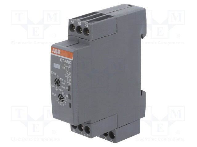 Timer; 0,05s÷100h; DPDT; 24÷240VAC; 24÷48VDC; DIN; -20÷60°C; IP20