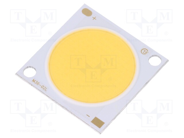 Power LED; COB; white cold; 5000(typ)K; 4558(typ)lm; 28x28x1.5mm
