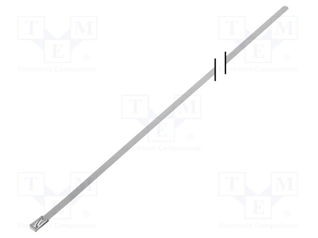 Cable tie; L: 200mm; W: 12.7mm; acid resistant steel AISI 316
