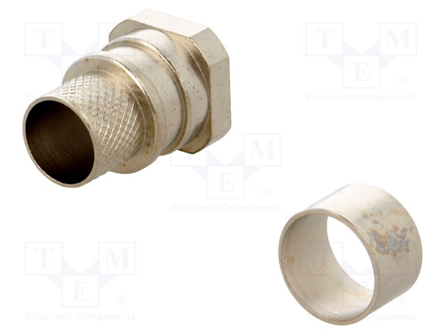 Strain relief; crimped; 9.5mm