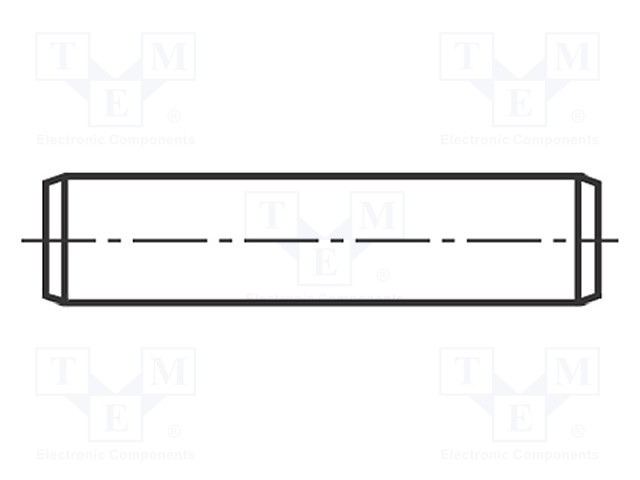 Cylindrical stud; A2 stainless steel; BN: 684; Ø: 1.5mm; L: 10mm