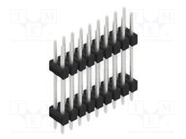 Connector: pin strips; pin header; male; PIN: 18; 2.54mm; THT; 2x9