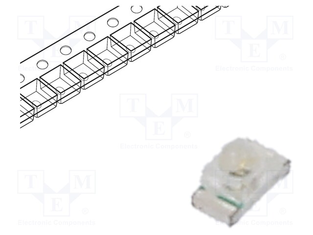 LED; SMD; 0603; yellow green; 80÷130mcd; 1.6x0.8x0.95mm; 35°; 20mA