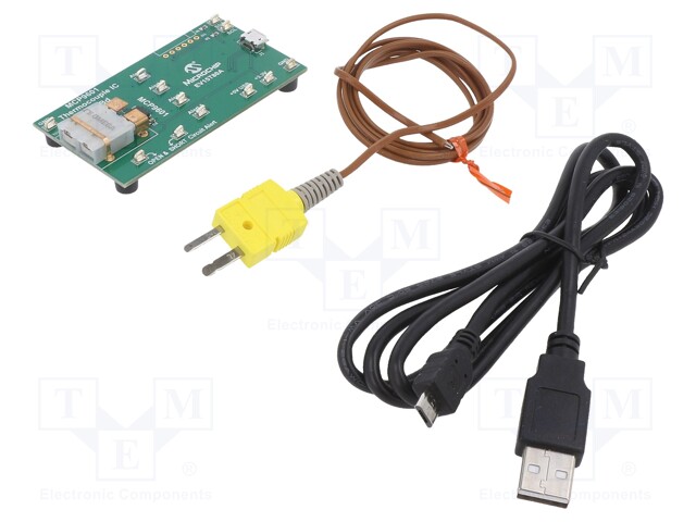 Dev.kit: Microchip; USB cable,prototype board,thermocouple K